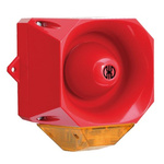Werma 441 Series Red/Yellow Sounder Beacon, 9 → 60 V, IP65, Wall Mount, 105dB at 1 Metre