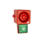 Clifford & Snell YL50 Hi Vis Series Green Sounder Beacon, 48 V dc, IP66, Wall or Bulkhead, 112dB at 1 Metre