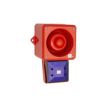 Clifford & Snell YL50 Hi Vis Series Blue Sounder Beacon, 48 V dc, IP66, Wall or Bulkhead, 112dB at 1 Metre