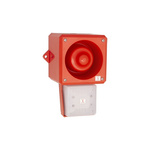 Clifford & Snell YL50 Hi Vis Series Opal Sounder Beacon, 230 V ac, IP66, Wall or Bulkhead, 112dB at 1 Metre