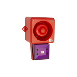 Clifford & Snell YL50 Hi Vis Series Magenta Sounder Beacon, 230 V ac, IP66, Wall or Bulkhead, 112dB at 1 Metre