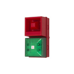 Clifford & Snell YL40 Series Green Sounder Beacon, 115 V ac, IP65, Bulkhead, Flat Wall, 108dB at 1 Metre