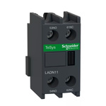 Schneider Electric Auxiliary Contact Block, 2 Contact, 1NC + 1NO, Front Mount, TeSys