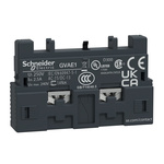 Schneider Electric Auxiliary Contact, 2 Contact, 1NC + 1NO, Front Mount