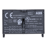 ABB Auxiliary Contact, 2 Contact, 1NC + 1NO, Front Mount