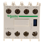Schneider Electric Auxiliary Contact, 4 Contact, 2NC + 2NO, Front Mount