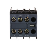Siemens Auxiliary Contact, 3 Contact, 1NC + 2NO, Snap-On, Sirius Innovation