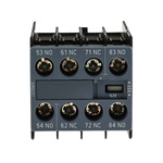 Siemens Auxiliary Contact, 4 Contact, 2NC + 2NO, Snap-On, Sirius Innovation