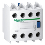 Schneider Electric Auxiliary Contact Block, 4 Contact, 2NC + 2NO, Front Mount