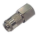 RS PRO Pneumatic Quick Connect Coupling Nickel Plated Brass 1/8in Threaded