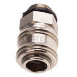 RS PRO Pneumatic Quick Connect Coupling Brass 3/8 in Threaded