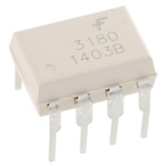 onsemi, FOD3180 DC Input MOSFET Output Optocoupler, Through Hole, 8-Pin DIP