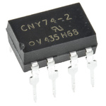 Vishay, CNY74-2H DC Input Transistor Output Dual Optocoupler, Through Hole, 8-Pin PDIP