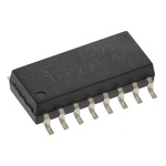 Toshiba, TLP291-4(E(T DC Input Phototransistor Output Quad Optocoupler, Surface Mount, 16-Pin SOIC