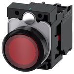 Siemens, SIRIUS ACT Illuminated Red Flat, NC, 22mm Momentary Screw