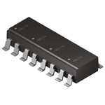 Broadcom, ACPL-844-300E AC Input Phototransistor Output Quad Optocoupler, Surface Mount, 16-Pin PDIP