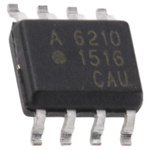 Broadcom, ACSL-6210-00RE DC Input Logic Gate Output Dual Optocoupler, Surface Mount, 8-Pin SOIC