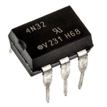 Vishay, 4N32 DC Input Darlington Output Optocoupler, Through Hole, 6-Pin PDIP