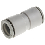 SMC Tube-to-Tube KQ2 Pneumatic Straight Tube-to-Tube Adapter, Push In 10 mm to Push In 10 mm