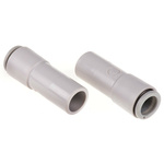 SMC Tube-to-Tube KQ2 Pneumatic Straight Tube-to-Tube Adapter, Plug In 8 mm to Plug In 12 mm