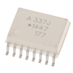 Broadcom, ACPL-337J-000E DC Input IGBT Gate Drive, MOSFET Output Optocoupler, Surface Mount, 16-Pin SO