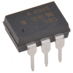 Broadcom, 4N46-000E DC Input Darlington Output Optocoupler, Through Hole, 6-Pin DIP