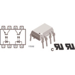 Vishay, MCT62H Phototransistor Output Dual Optocoupler, Through Hole, 8-Pin DIP