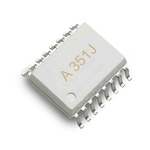 Broadcom, ACPL-351J-000E IGBT, MOSFET Output Optocoupler, Surface Mount, 16-Pin