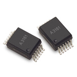 Broadcom, ACFL-3161-000E DC Input IGBT Gate Drive Output Optocoupler, Surface Mount, 12-Pin SSO