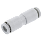 SMC Tube-to-Tube KQ2 Pneumatic Straight Tube-to-Tube Adapter, Push In 4 mm to Push In 4 mm