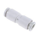 SMC Tube-to-Tube KQ2 Pneumatic Straight Tube-to-Tube Adapter, Push In 6 mm to Push In 6 mm