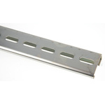 RS PRO Steel Perforated DIN Rail, G Compatible, 1m x 32mm x 15mm