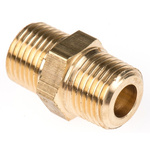 Legris LF3000 100 bar Brass Pneumatic Straight Threaded Adapter, R 1/8 Male To R 1/8 Male