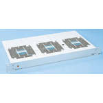 RS PRO 3 Fan Fan Tray, 1U
