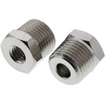 SMC MS Stainless Steel Connector, M5 Male To R 1/8 Female