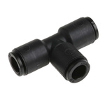 RS PRO Tee Connector, Push In 6 mm x Push In 6 mm x Push In 6 mm, 20 bar