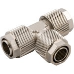 RS PRO Tee Connector, Push In 4 mm x Push In 4 mm