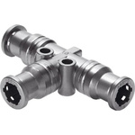 Festo CRQST-4 Tee Connector, Push In 4mm x Push In 4mm Food Grade Chemical Resistant