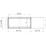 nVent SCHROFF Horizontal Board Assembly for Use with 3 & 4 U High Sub Rack