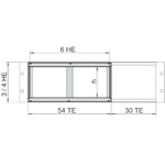 nVent SCHROFF Board Cage for Use with 3 & 4 U High Sub Rack, 1 Piece(s)