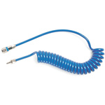 CEJN 4m Blue Coil Tubing with Connector, PUR