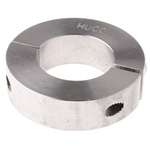Huco Collar Two Piece Clamp Screw, Bore 30mm, OD 54mm, W 15mm, Stainless Steel