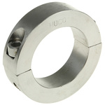 Huco Collar Two Piece Clamp Screw, Bore 40mm, OD 60mm, W 15mm, Stainless Steel