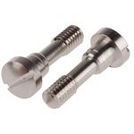 RS PRO Slotted Screw for use with KM6 Panel M2.5 x , 100 Pack