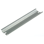 Fibox Steel Unperforated DIN Rail, Top Hat Compatible, 150mm x 35mm x 7.5mm