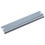 Fibox Steel Unperforated DIN Rail, Top Hat Compatible, 140mm x 35mm x 8mm