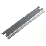 Fibox Steel Unperforated DIN Rail, Top Hat Compatible, 160mm x 35mm x 8mm
