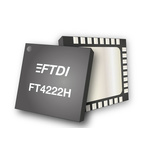 FTDI Chip FT4222HQ-D-T, USB Controller, 3.4Mbps, 5 V, 32-Pin VQFN