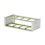 Bopla Interzoll Series 3U Aluminium Subrack, 84HP, 218mm Depth