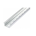 RS PRO Perforated DIN Rail, Deep Top Hat Compatible, 2m x 35mm x 15mm